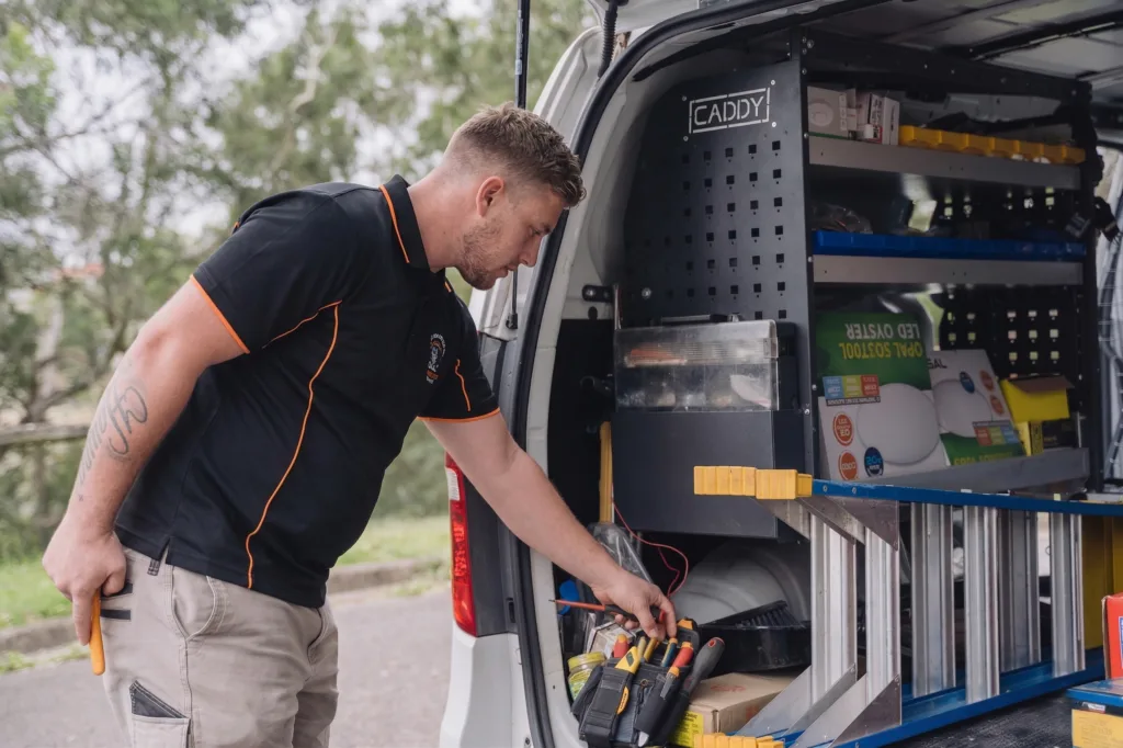 Licensed Milsons Point electrician working on a residential job