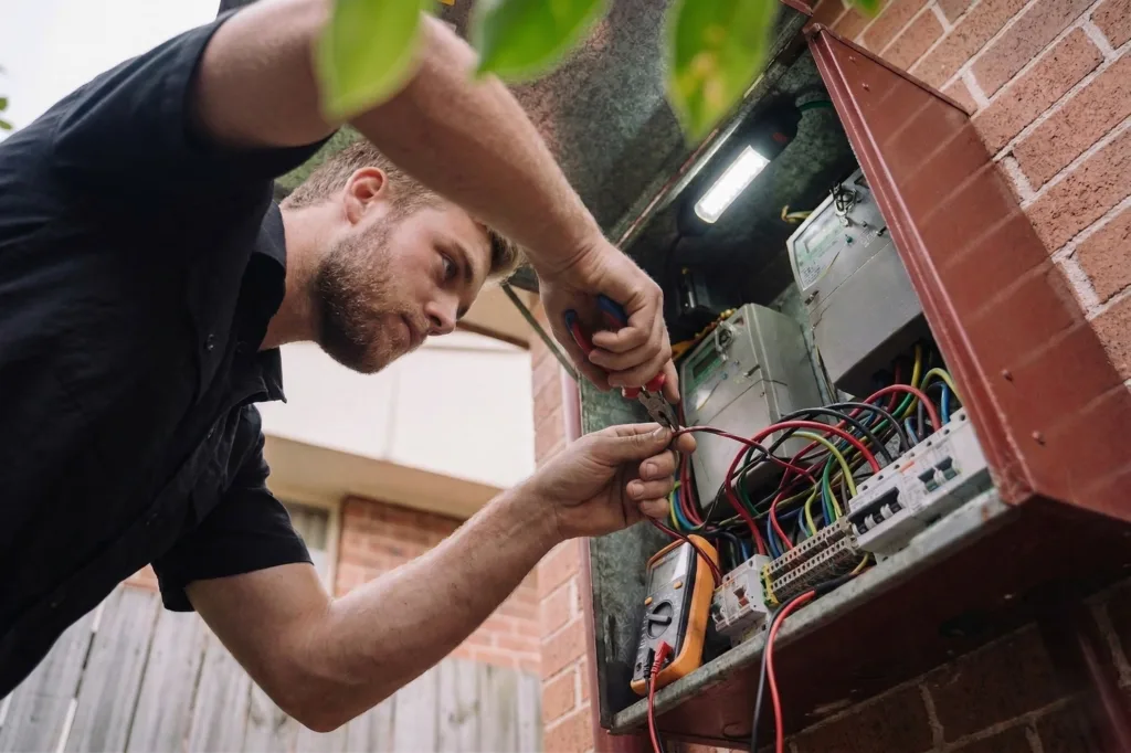 Milsons Point electrician performing electrical work
